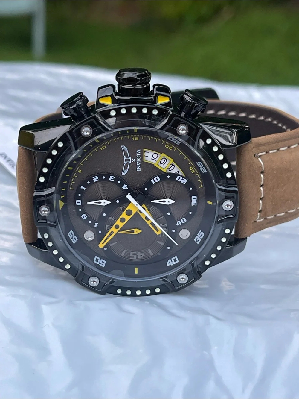 Invicta S1 Rally 1 by Invicta Men's Watch w/ Skeleton Dial - 50mm, Brown